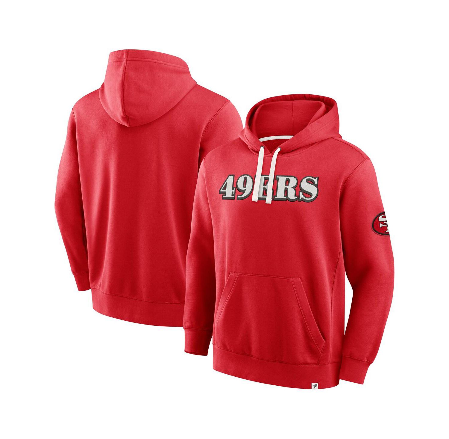 Men's Scarlet San Francisco 49ers New Horizons Heritage Pullover Hoodie