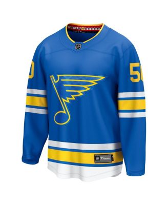 Men's Jordan Binnington Blue St. Louis Blues Home Breakaway Player Jersey