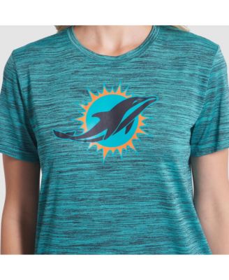 Women's Turbo Green Miami Dolphins 2025 Rivalries Collection Sideline Velocity Dri-FIT T-Shirt