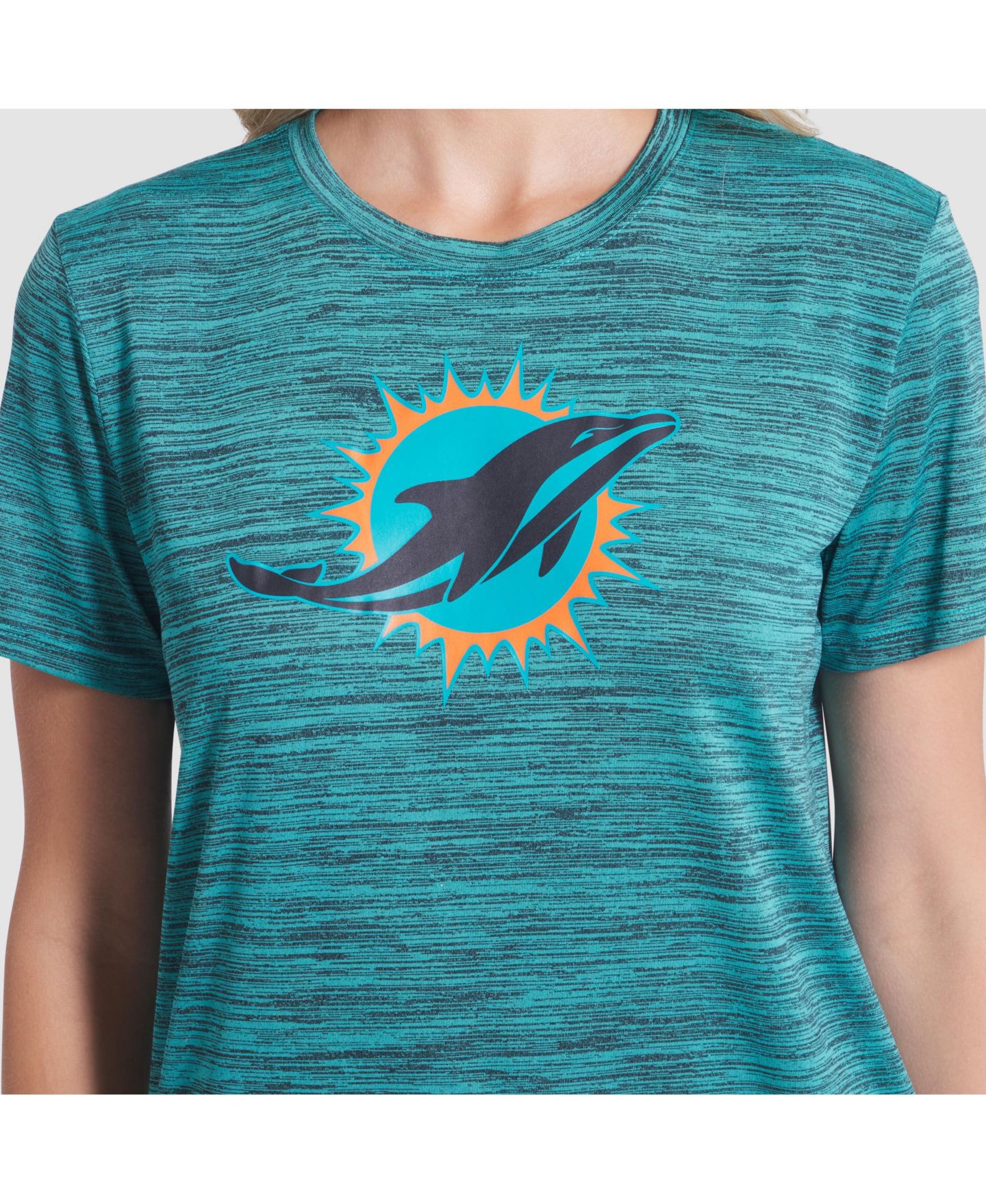 Женская футболка Nike Turbo Green Miami Dolphins 2025 Rivalries Collection Sideline Velocity Dri-FIT — фото 4