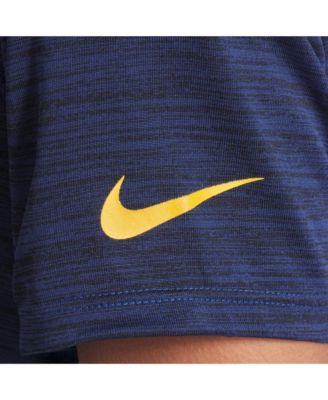 Women's Midnight Blue Los Angeles Rams 2025 Rivalries Collection Sideline Velocity Dri-FIT T-Shirt