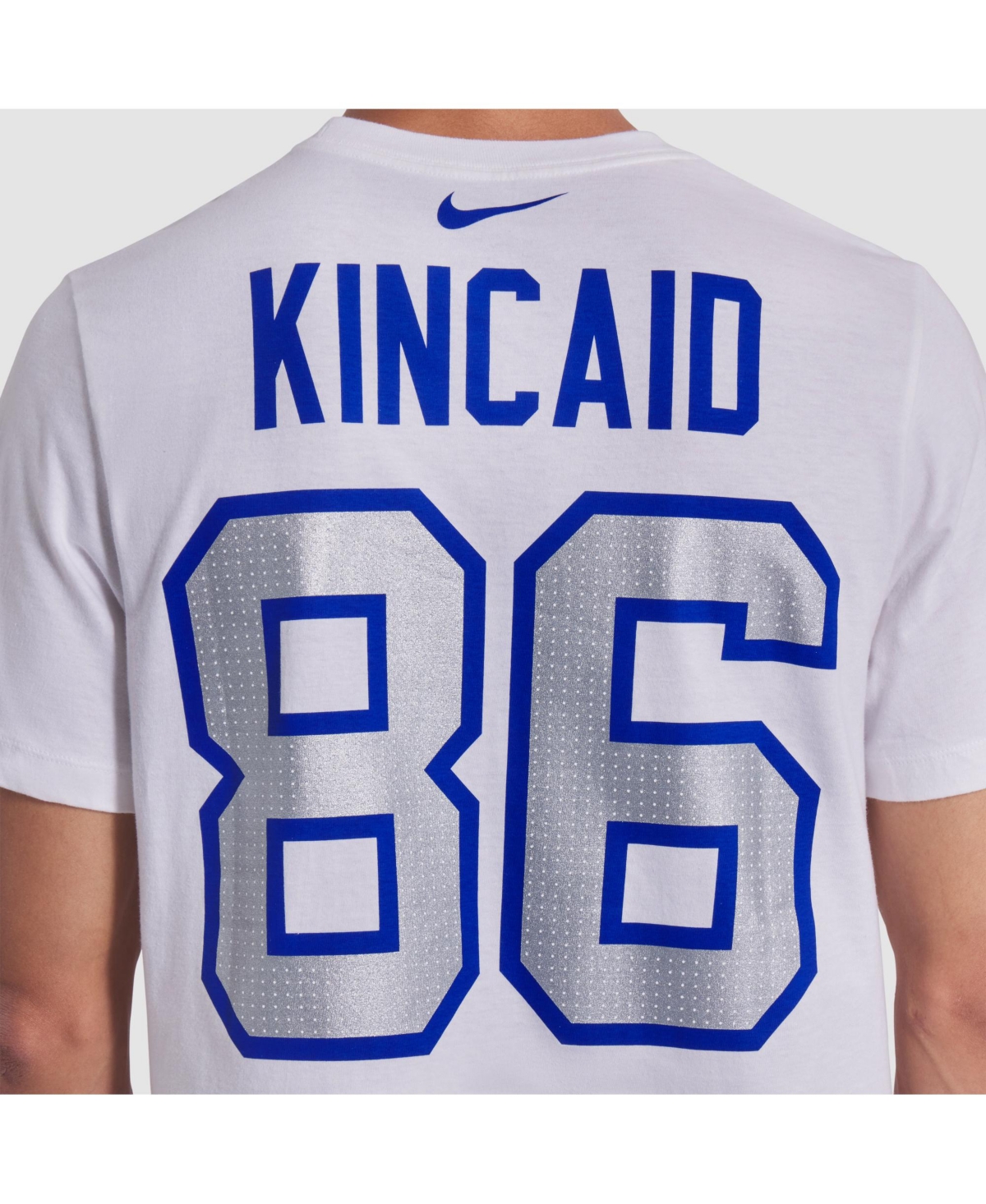 Nike Men's Dalton Kincaid White Buffalo Bills 2025 Rivalries Collection Player Name Number T-shirt In White