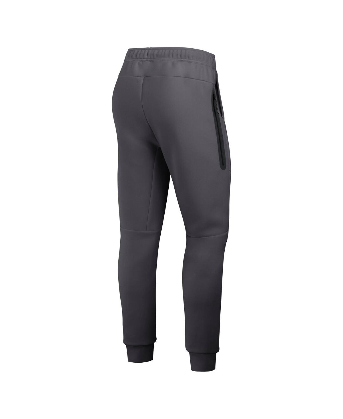 Nike Men's Anthracite Oregon Ducks Shoe Duck Tech Fleece Jogger Pants In Gray