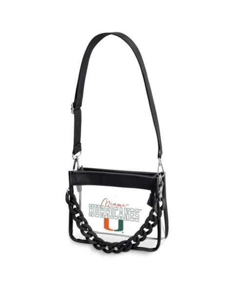 Женская сумка WEAR by Erin Andrews Miami Hurricanes Plastic Chain Mini Crossbody
