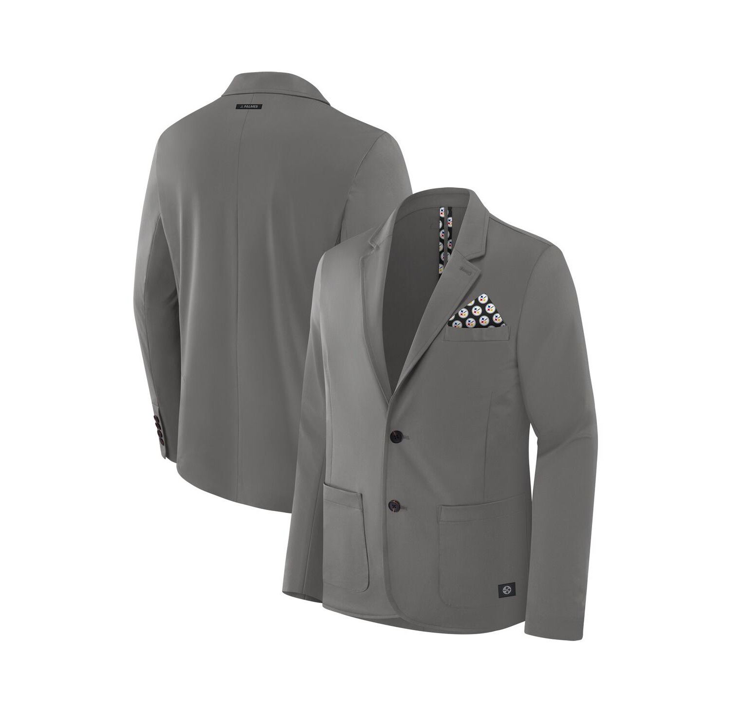 Men's Graphite Pittsburgh Steelers Man-In-Motion Blazer