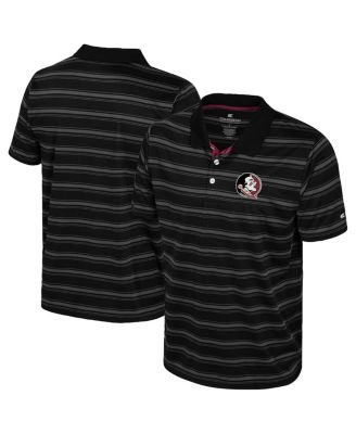 Colosseum - Men's Black Florida State Seminoles Milk Steak Polo