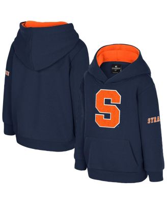 Colosseum - Toddler Navy Syracuse Orange Big Logo Volume Fleece Pullover Hoodie