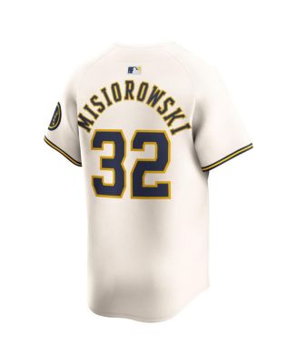 Men's Jacob Misiorowski Cream Milwaukee Brewers Home Limited Jersey