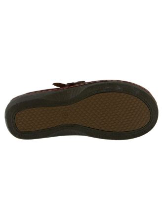 Happy Multi-Strap Leather Slip-On Clogs with Buckle Detail and Removable Insole