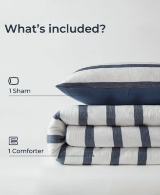 Merritt Yarn-Dyed Striped 2-Pc. Comforter Set, Twin/Twin XL