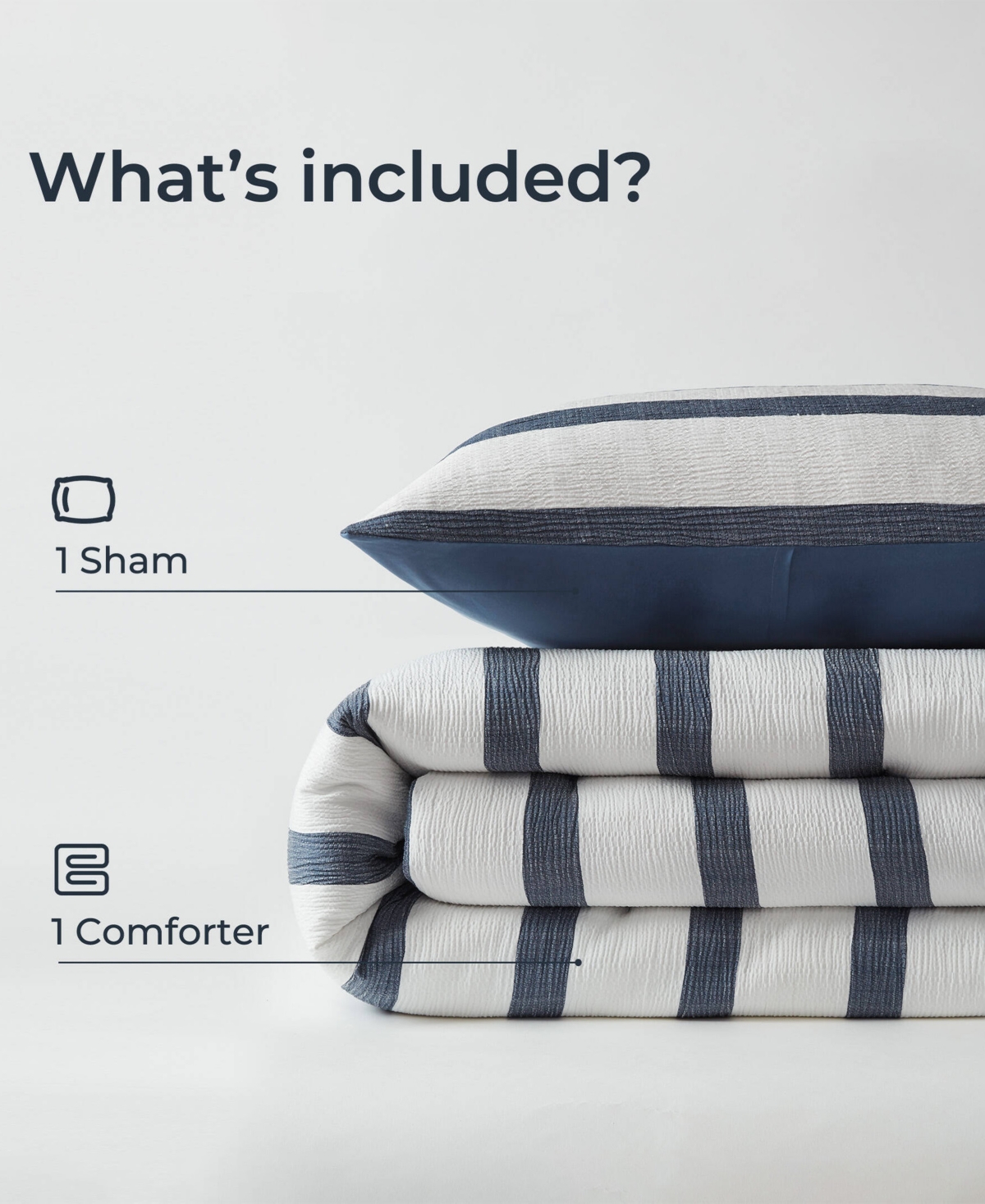 510 Design Merritt Yarn-dyed Striped 2-pc. Comforter Set, Twin/twin Xl In Blue