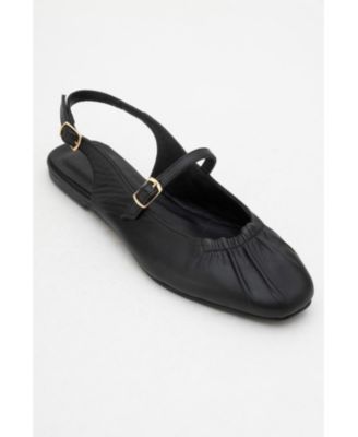 Britney Leather Closed-Toe Sandal (Women)