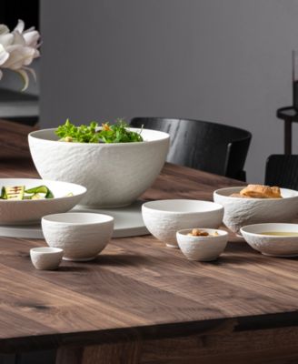 Manufacture Rock Salt & Pepper Cellars, Set of 6