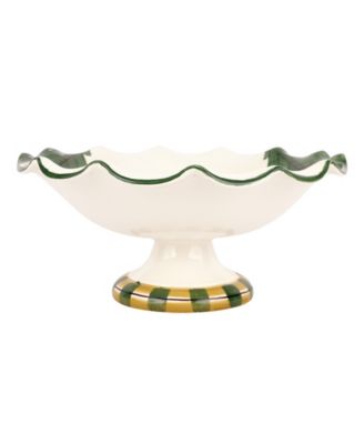 Old St. Nick Pedestal Fruit Bowl