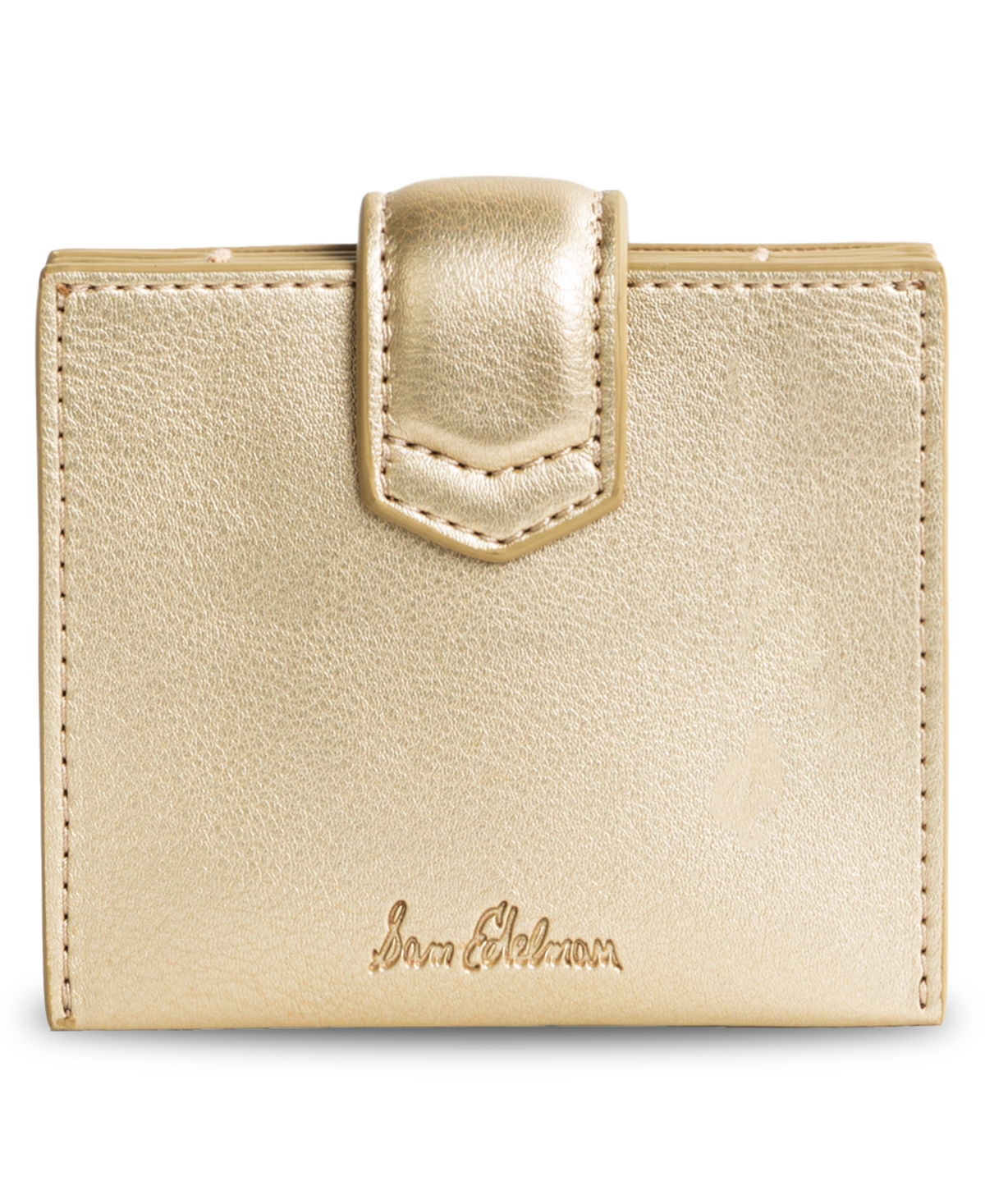 Sam Edelman Holiday Accordian Wallet In Gold