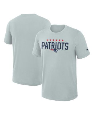 Nike - Men's Silver New England Patriots 2025 Rivalries Collection Slub Dri-FIT T-Shirt