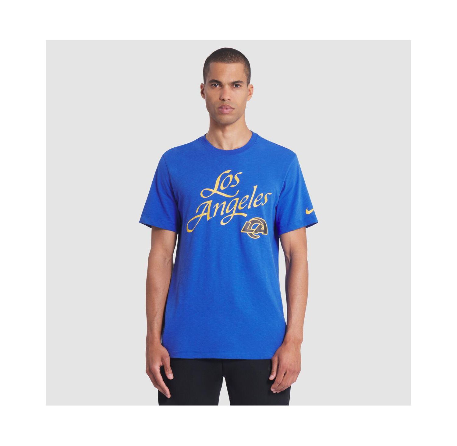 Men's Royal Los Angeles Rams 2025 Rivalries Collection Slub Dri-FIT T-Shirt