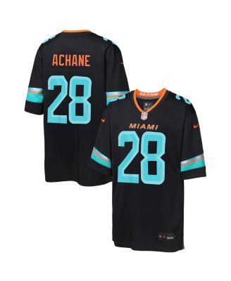 Nike - Big Boys and Girls De’Von Achane Pitch Blue Miami Dolphins 2025 Rivalries Collection Game Jersey