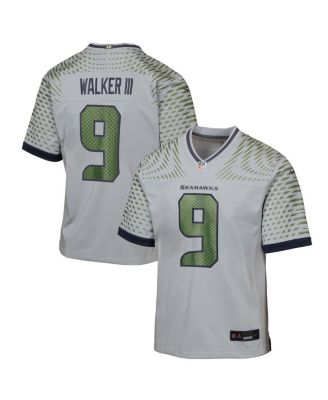Nike - Big Boys and Girls Kenneth Walker III Wolf Gray Seattle Seahawks 2025 Rivalries Collection Game Jersey