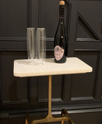 Hand-Blown Double Wall Champagne Flute Glasses, Set of 2