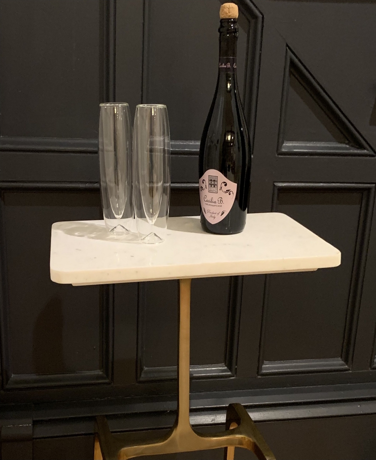 Outset 5.5 Oz. Champagne Glasses, Set Of 2 In Transparent