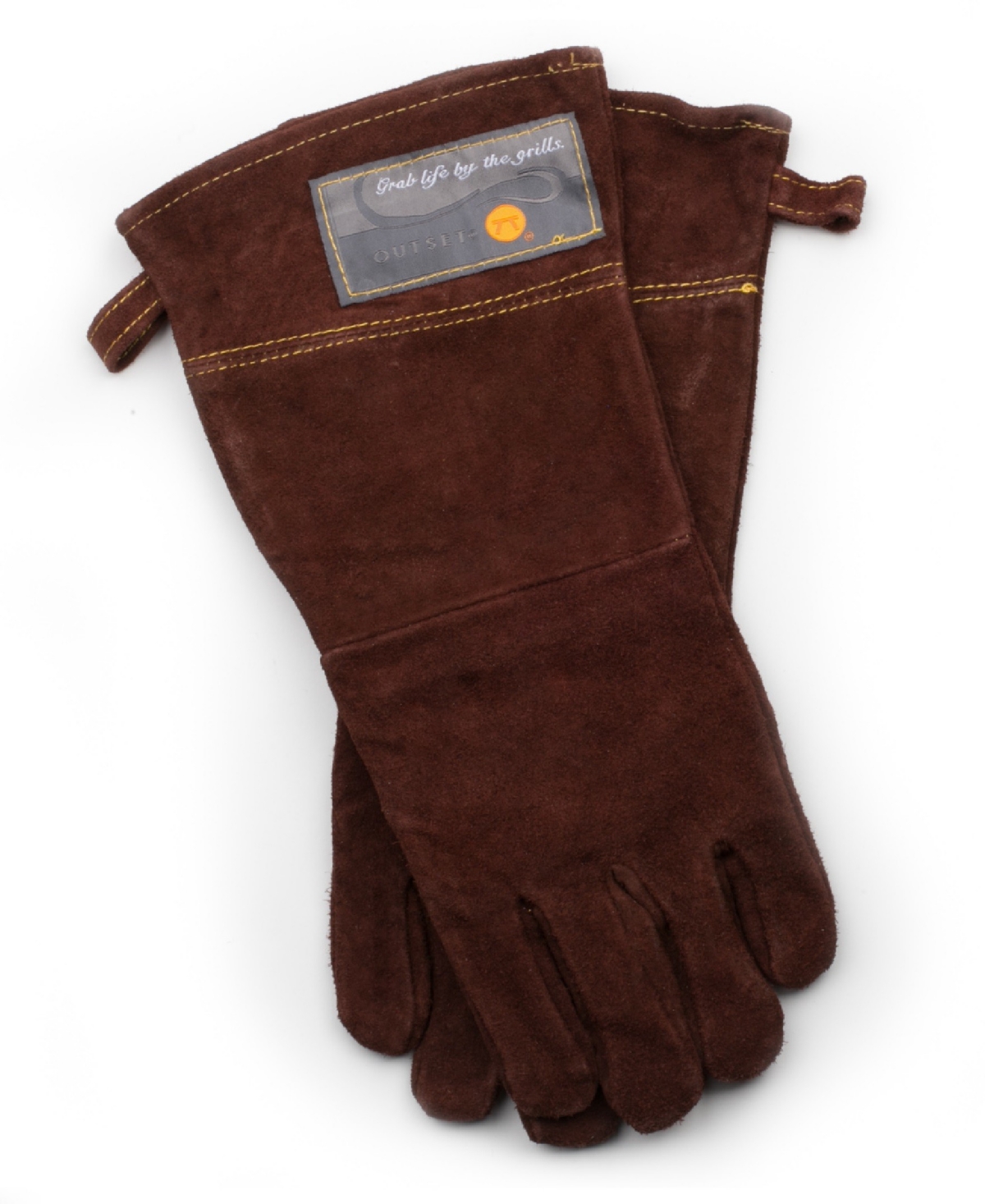 Outset Leather Grill Gloves, Set Of 2 In Brown