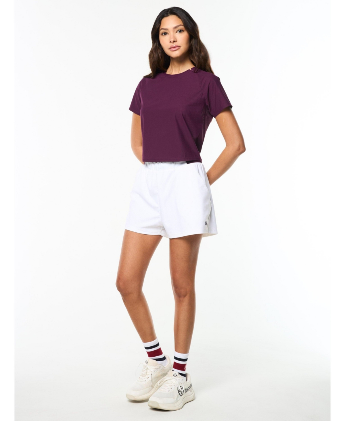 Sergio Tacchini Women's Eva Cropped-top In Purple