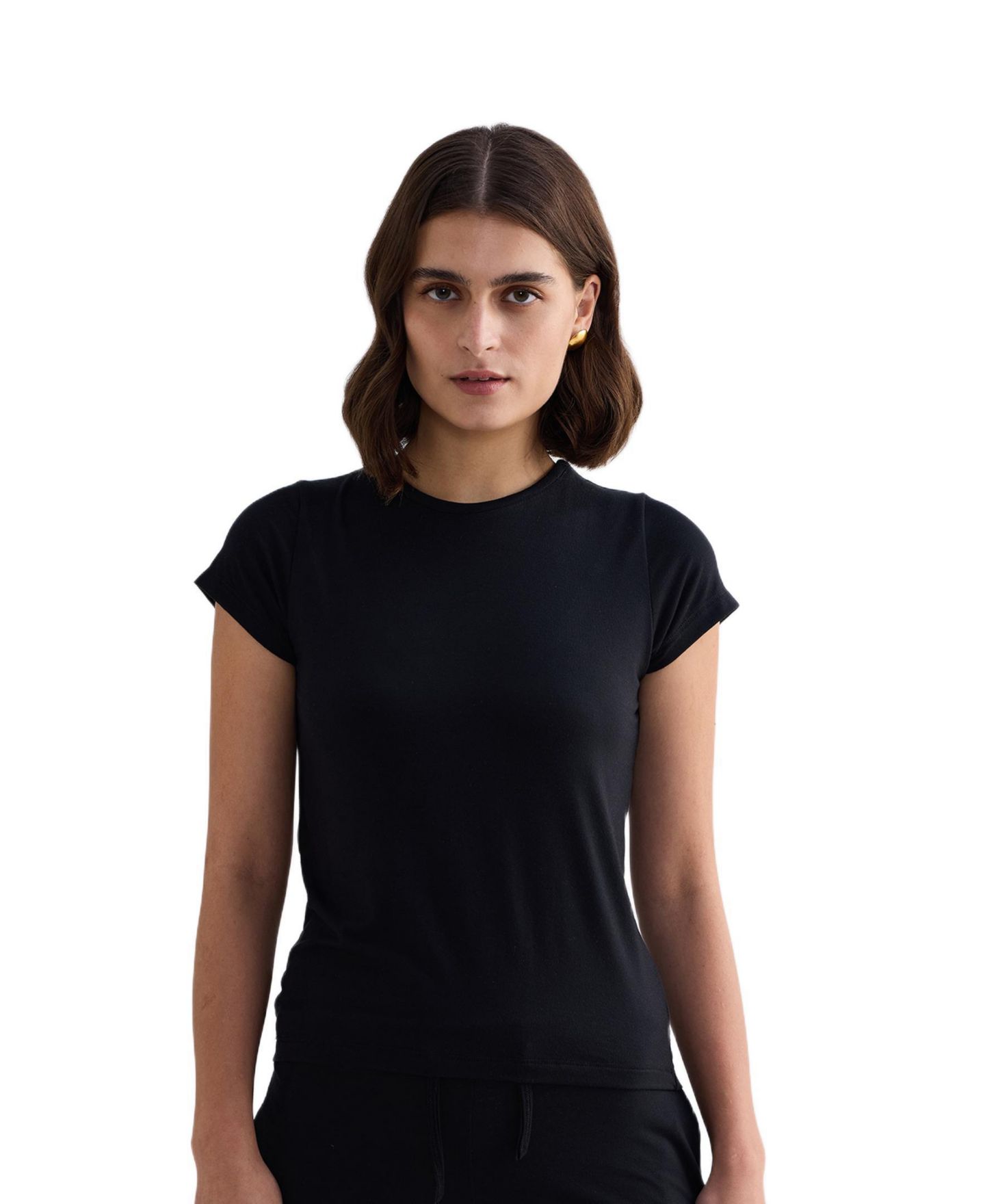 Женская футболка Reistor Essential Short Sleeve, цвет: Чёрный — фото 1