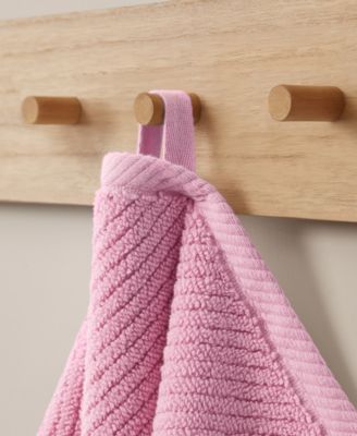 Diagonal Ribbed Cotton 4-Pc. Hand Towel Set