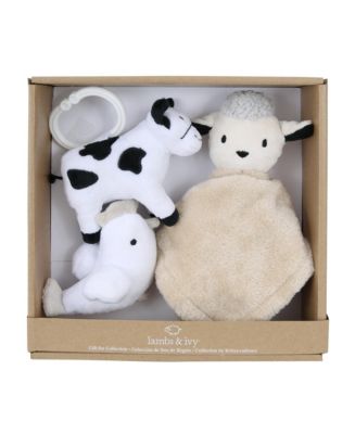 Lambs & Ivy Lambs and Ivy Farm 3-Piece Infant/Baby Plush Toy Gift Set ...
