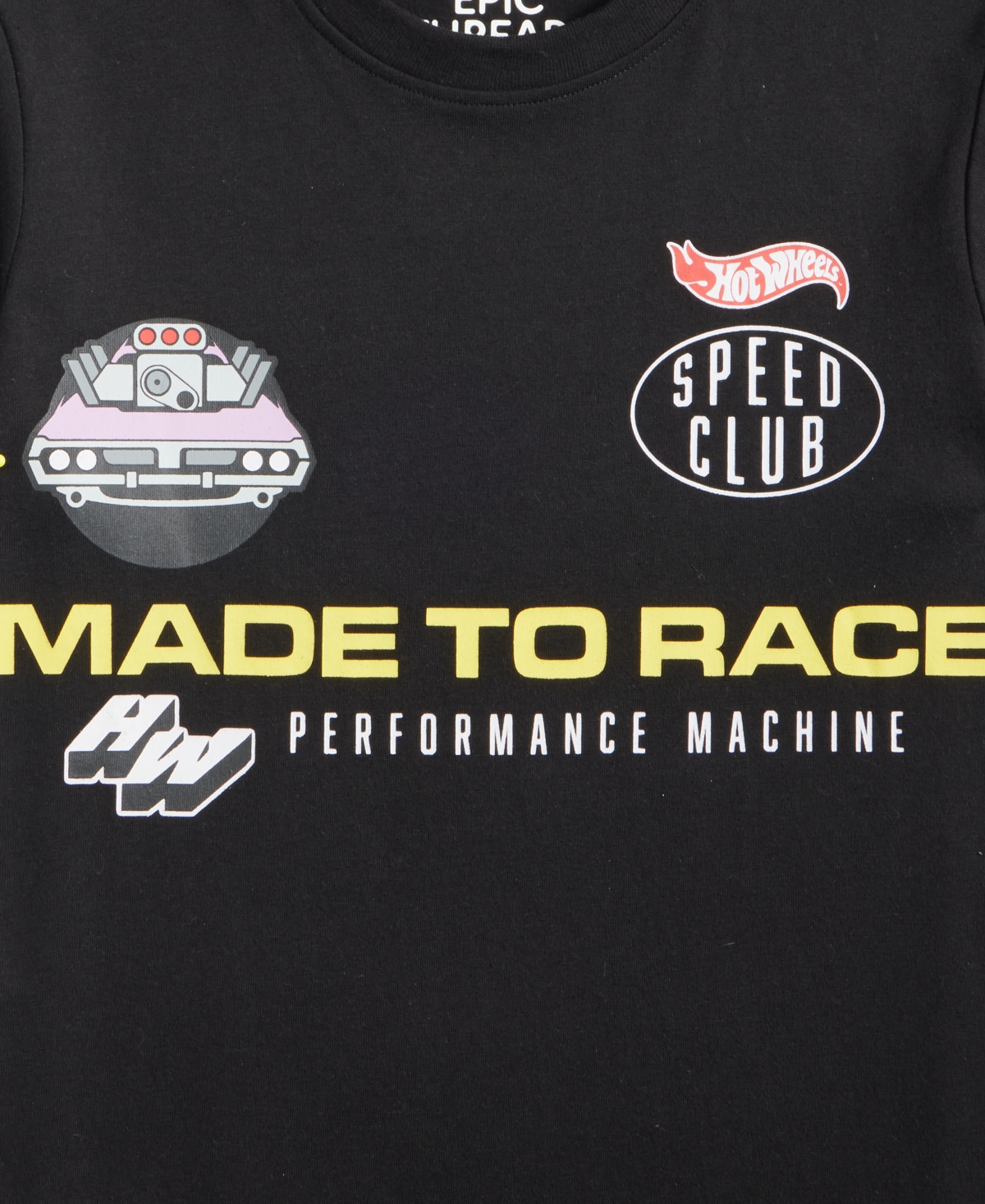 Epic Threads Boys 5-20 Hot Wheels Crewneck T-shirt, Macy's Exclusive In Black