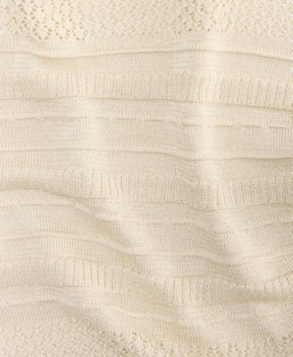 Women's Long Sleeve Sheer Stripe Sweater