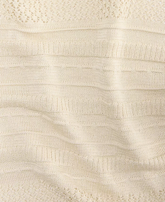 Women's Long Sleeve Sheer Stripe Sweater - thumbnail 8