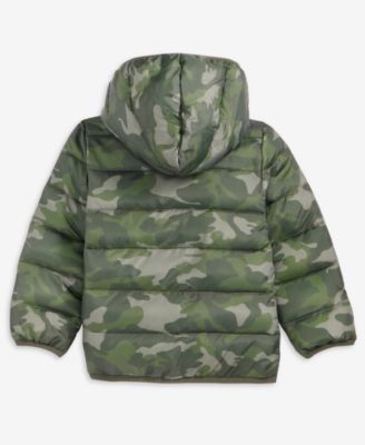 Boys' Toddler 2T-4T Camo Packable Jacket, Macy's Exclusive
