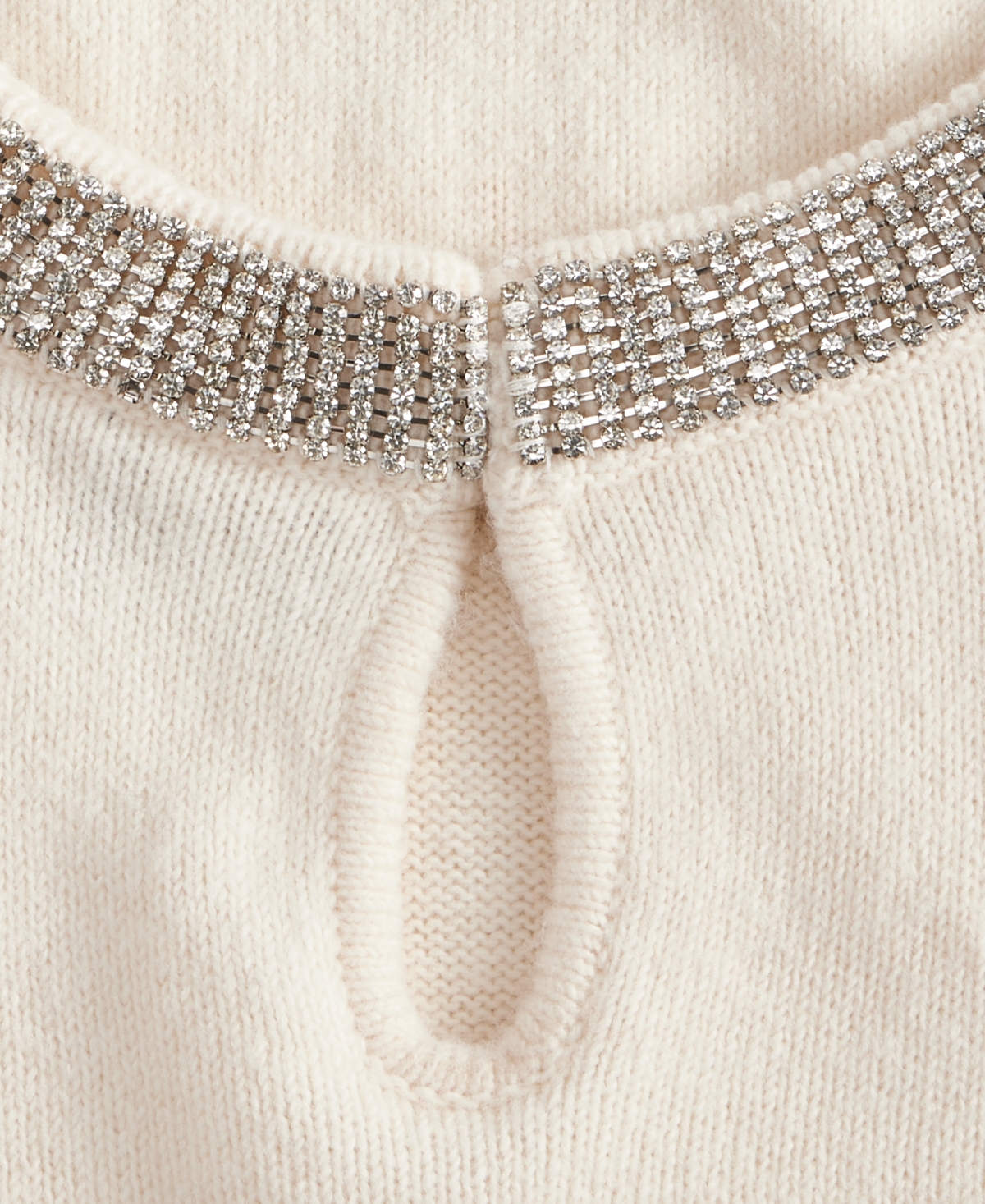 I.n.c. International Concepts Women's Rhinestone Collar Sweater, Macy's Exclusive