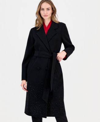 Women's Double-Breasted Embellished Coat 