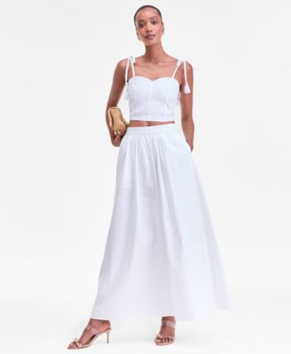 Women's Soutache Tassel-Strap Crop Top, Macy's Exclusive