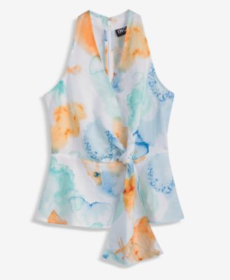 Women's Printed Tie-Waist Halter Top, Macy's Exclusive