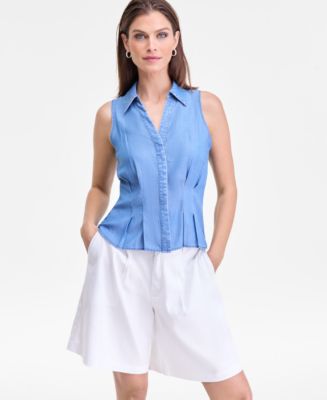 I.N.C. International Concepts Women's Sleeveless Button-Down