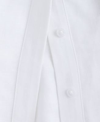 Woman's Collared Button-Front Top, Macy's Exclusive 
