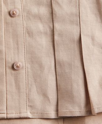 Woman's Collared Button-Front Top, Macy's Exclusive 