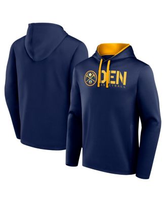 Logo Athletic - Men's Navy Denver Nuggets Head Start Pullover Hoodie