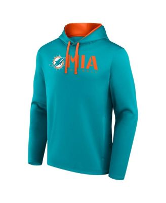 Men's Aqua Miami Dolphins Head Start Pullover Hoodie