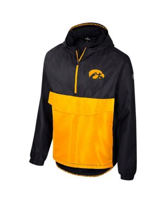 Men's Black Iowa Hawkeyes Reloaded Anorak Half-Zip Jacket