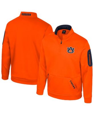 Colosseum - Men's Orange Auburn Tigers Mainframe Quarter-Zip Fleece Jacket