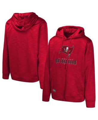 Outerstuff - Men's Red Tampa Bay Buccaneers Streak Fleece Pullover Hoodie