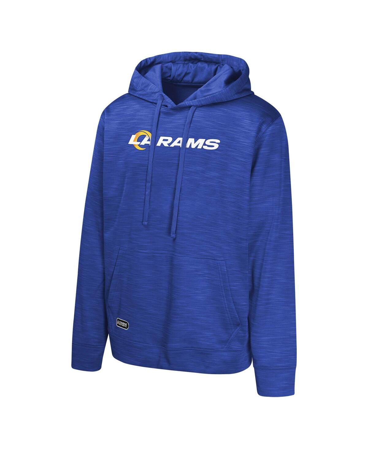 Outerstuff Men's Royal Los Angeles Rams Streak Fleece Pullover Hoodie In Blue