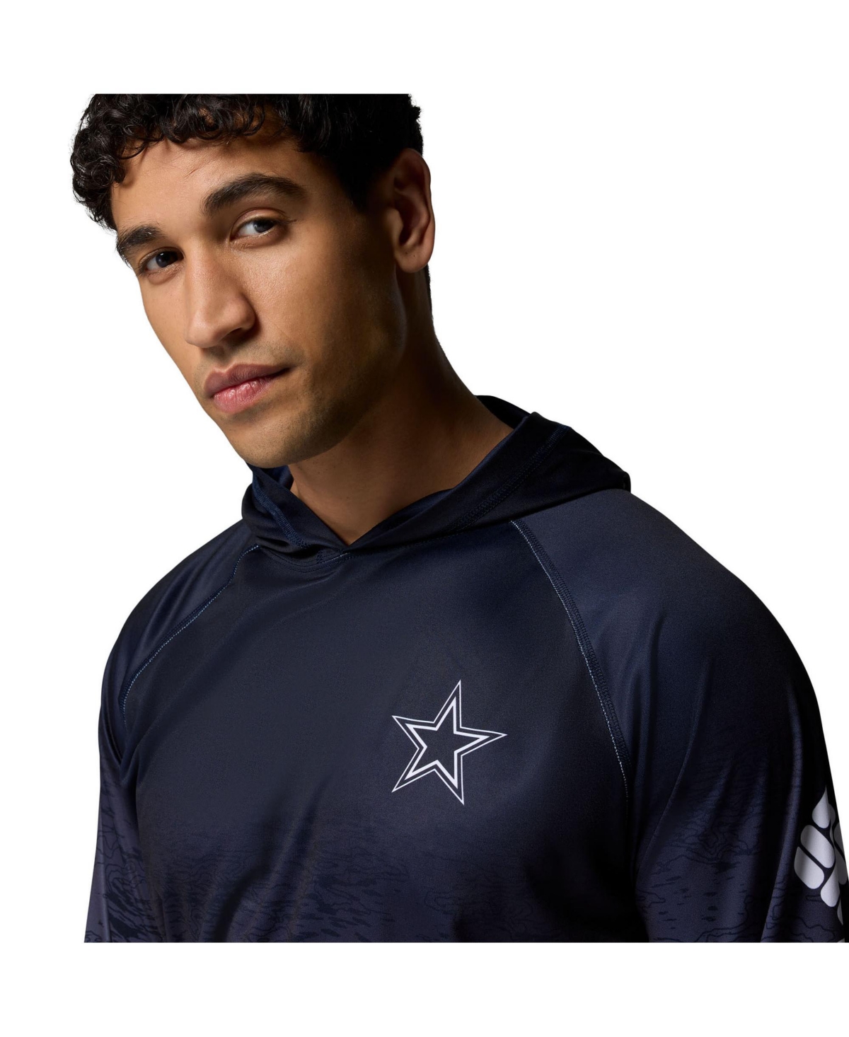 Columbia Men's Navy Dallas Cowboys Super Terminal Tackle Hoodie
