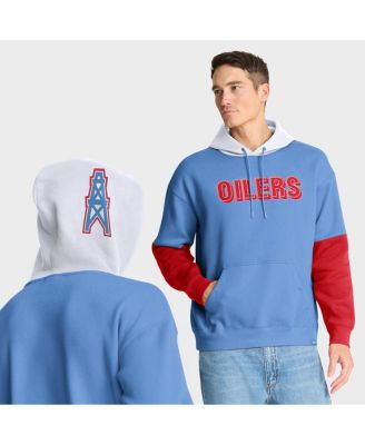 Fanatics - Men's Light Blue Tennessee Titans Helmet Retro Pullover Hoodie