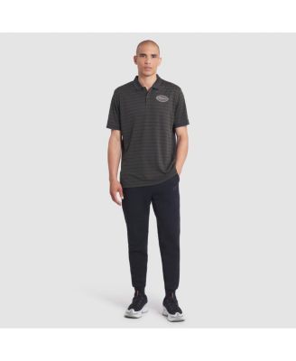 Men's Gotham Green New York Jets 2025 Rivalries Collection Sideline Victory Striped Dri-FIT Polo Shirt